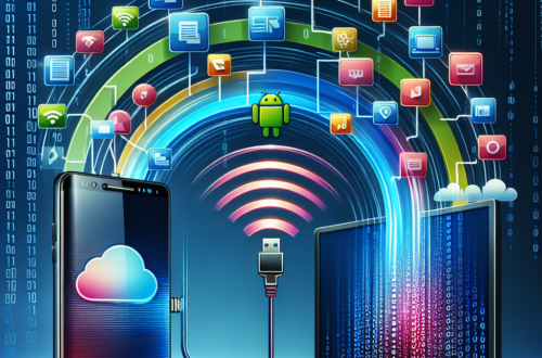 "Infographic illustrating the Wi-Fi Direct process for seamless file sharing between Android devices and PC, featuring step-by-step instructions and connection icons."